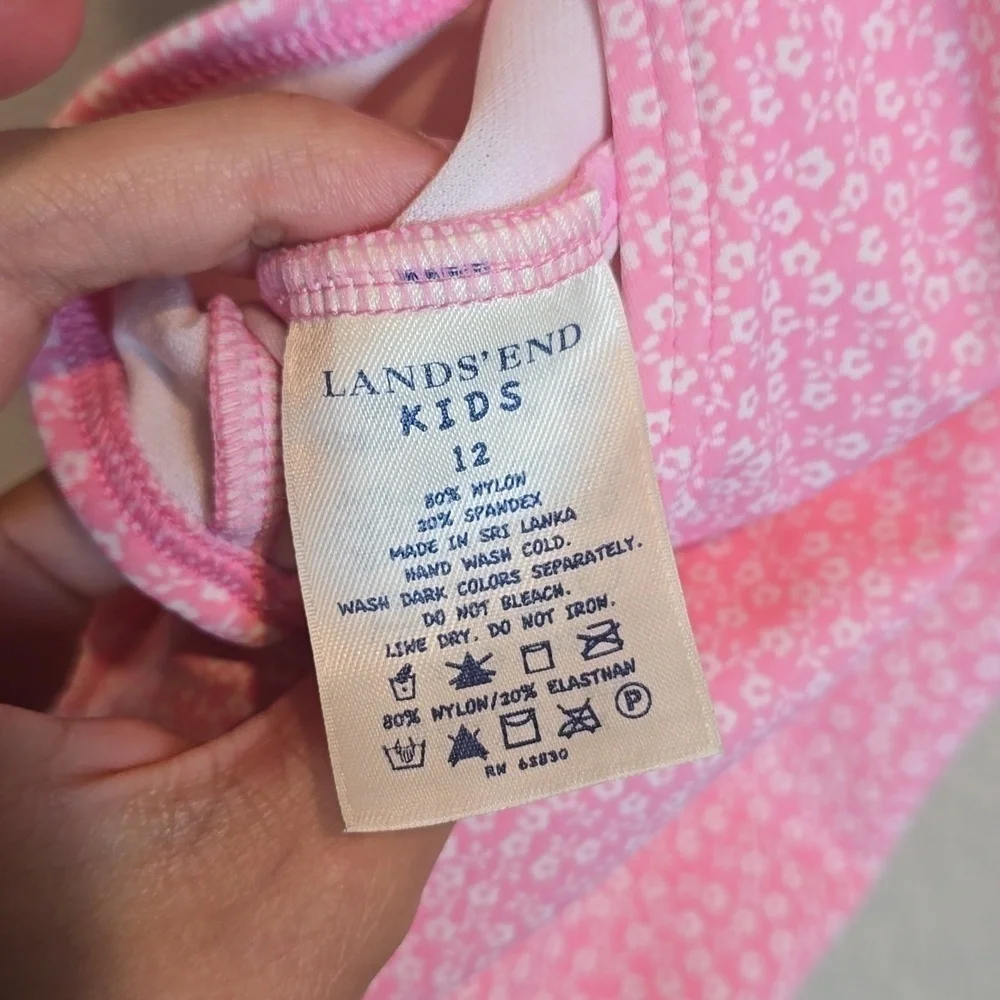 Lands End adorable pink
